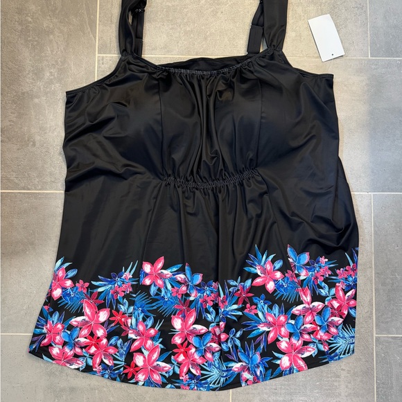 Nwt Swimsuits For All 2pc Smocked Swimdress Set Plus Size Woman Within Size 30 - Picture 5 of 11